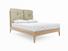 Clove King Size Bed In Dove fabric
