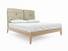 Clove Super King Size Bed In Dove fabric