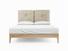 Clove Super King Size Bed In Oatmeal fabric