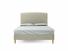 Dahlia European King Size Bed Frame In Dove fabric