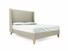 Holly European King Size Bed Frame In Dove fabric