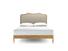 Liquorice King Size Bed Frame In Dune House Linen fabric