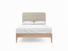 Sage Double Bed Frame In Hemp fabric