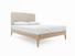 Sage King Size Bed Frame In Biscuit fabric