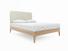 Sage King Size Bed Frame In Pearl fabric