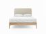 Sage King Size Bed Frame In Biscuit fabric
