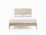 Sage King Size Bed Frame In Canvas fabric