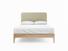 Sage King Size Bed Frame In Dove fabric