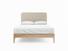 Sage King Size Bed Frame In Oatmeal fabric