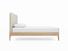 Sage King Size Bed Frame In Canvas fabric