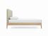 Sage King Size Bed Frame In Hemp fabric