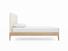 Sage King Size Bed Frame In Porridge fabric