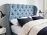 Camelia Emperor Divan In Dove fabric