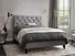 Foxtail Double Bed Frame In Dove fabric