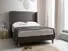 Holly Single Bed Frame In Dove fabric