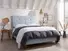 Iris Single Bed Frame In Dove fabric