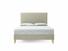 Burdock (Mid) King Size Bed Frame In Dove fabric