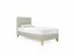 Burdock Single Bed Frame In Dove fabric