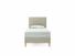 Burdock Single Bed Frame In Dove fabric