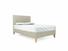 Burdock Small Double Bed Frame In Dove fabric