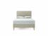 Burdock Small Double Bed Frame In Dove fabric