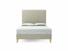 Burdock (Tall) Double Bed Frame In Dove fabric