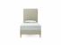 Burdock (Tall) Single Bed Frame In Dove fabric