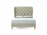 Camelia Double Bed Frame In Dove fabric