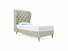 Camelia Single Bed Frame In Dove fabric
