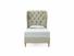 Camelia Single Bed Frame In Dove fabric