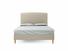 Dahlia King Size Bed Frame In Oatmeal fabric