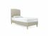 Dahlia Single Bed Frame In Dove fabric