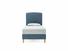 Dahlia Single Bed Frame In Adriatic fabric