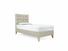 Daisy Single Bed Frame In Dove fabric