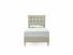 Daisy Single Bed Frame In Dove fabric