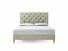 Foxtail European King Size Bed Frame In Dove fabric
