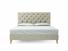 Foxtail Super King Size Bed Frame In Dove fabric