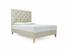 Foxtail (Tall) Double Bed Frame In Dove fabric