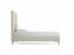 Foxtail (Tall) Single Bed Frame In Dove fabric