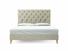 Foxtail (Tall) Super King Size Bed Frame In Dove fabric