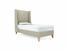 Holly Single Bed Frame In Dove fabric