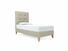 Iris Single Bed Frame In Dove fabric