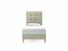 Iris Single Bed Frame In Dove fabric