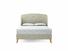 Jasmine Double Bed Frame In Dove fabric