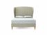 Lupin Double Bed Frame In Dove fabric