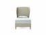 Lupin Single Bed Frame In Dove fabric