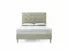 Poppy Double Bed Frame In Dove fabric