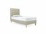 Poppy Single Bed Frame In Dove fabric