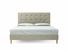 Poppy Super King Size Bed Frame In Dove fabric