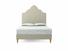 Rose Double Bed Frame In Dove fabric